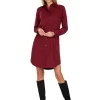 TINLEY BUTTON FRONT SHIRT DRESS