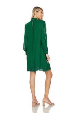 THEODORA SHIFT DRESS EMERALD GREEN 6 THEODORA SHIFT DRESS EMERALD GREEN -Trish Scully 142 3