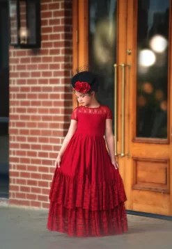 MEGHAN GOWN CRIMSON -Trish Scully 16 4