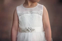 FRANCESCA DRESS & BELT SET WHITE -Trish Scully 413 3