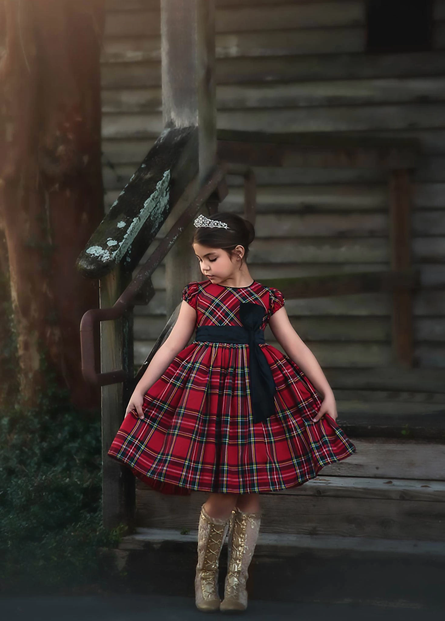 ISLA STEWART TARTAN DRESS 1 ISLA STEWART TARTAN DRESS