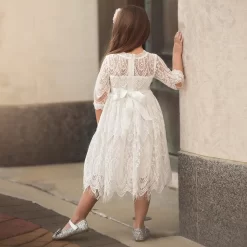 BELLA RAFAELA DRESS & BELT SET- ANTIQUE WHITE -Trish Scully 4 44a391f0 6d28 43b4 b711 067e2b658342