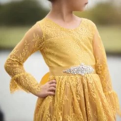 AINSLEY DRESS & BELT SET SUNFLOWER -Trish Scully 4 a52a8cb9 14ba 4c9c a206 fae4d49b5542