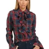 MARGOT BLOUSE STEWART TARTAN