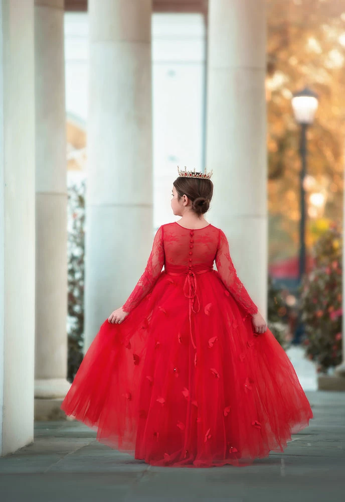 MARIPOSA GOWN CRIMSON 2 MARIPOSA GOWN CRIMSON - Image 2