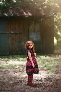 EVERLY DRESS STEWART TARTAN -Trish Scully 85 4