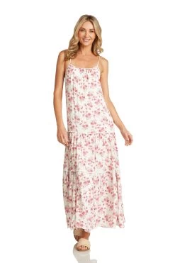 ALEXA MAXI DRESS PINK FLORAL