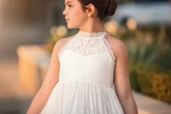 DOMINIQUE MAXI DRESS WHITE -Trish Scully DOMINIQUEWHTDETAIL