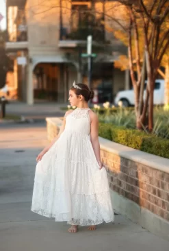 DOMINIQUE MAXI DRESS WHITE -Trish Scully DOMINIQUEWHTMAIN