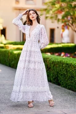 SOFIA MAXI DRESS LAVENDER FLORAL -Trish Scully DSC07771