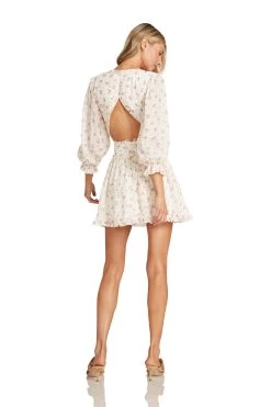 GRACE MINI DRESS PINK FLORAL -Trish Scully GraceDressPink 1532 WEB