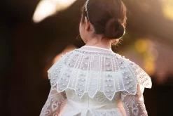 ELLIE GOWN WHITE -Trish Scully HENRIETTACAPEBACK