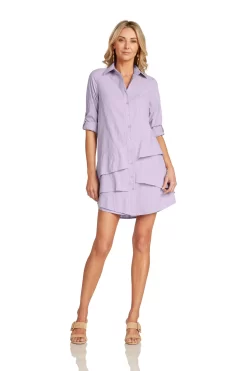 LAURETTE DRESS LAVENDER -Trish Scully LauretteDressLavender 1171 WEB