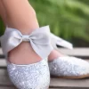 HADLEE SEQUIN SHOE SILVER
