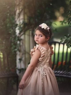 BIANCA DRESS GOLD -Trish Scully PPH6BACK