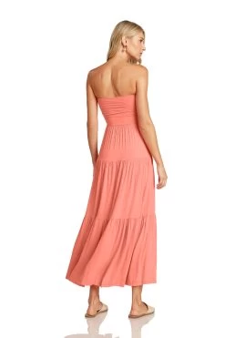 PIPPA MAXI DRESS CORAL -Trish Scully PippaMaxiDressCoral 0713 WEB