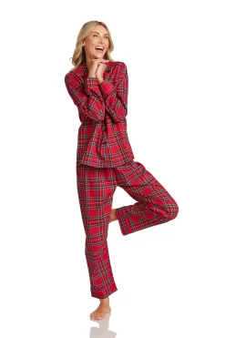 WOMEN'S CAMILLA PAJAMAS BLACKWATCH TARTAN 6 WOMEN'S CAMILLA PAJAMAS BLACKWATCH TARTAN -Trish Scully RoyalStewartTartanPajamaSet 1810 WEB