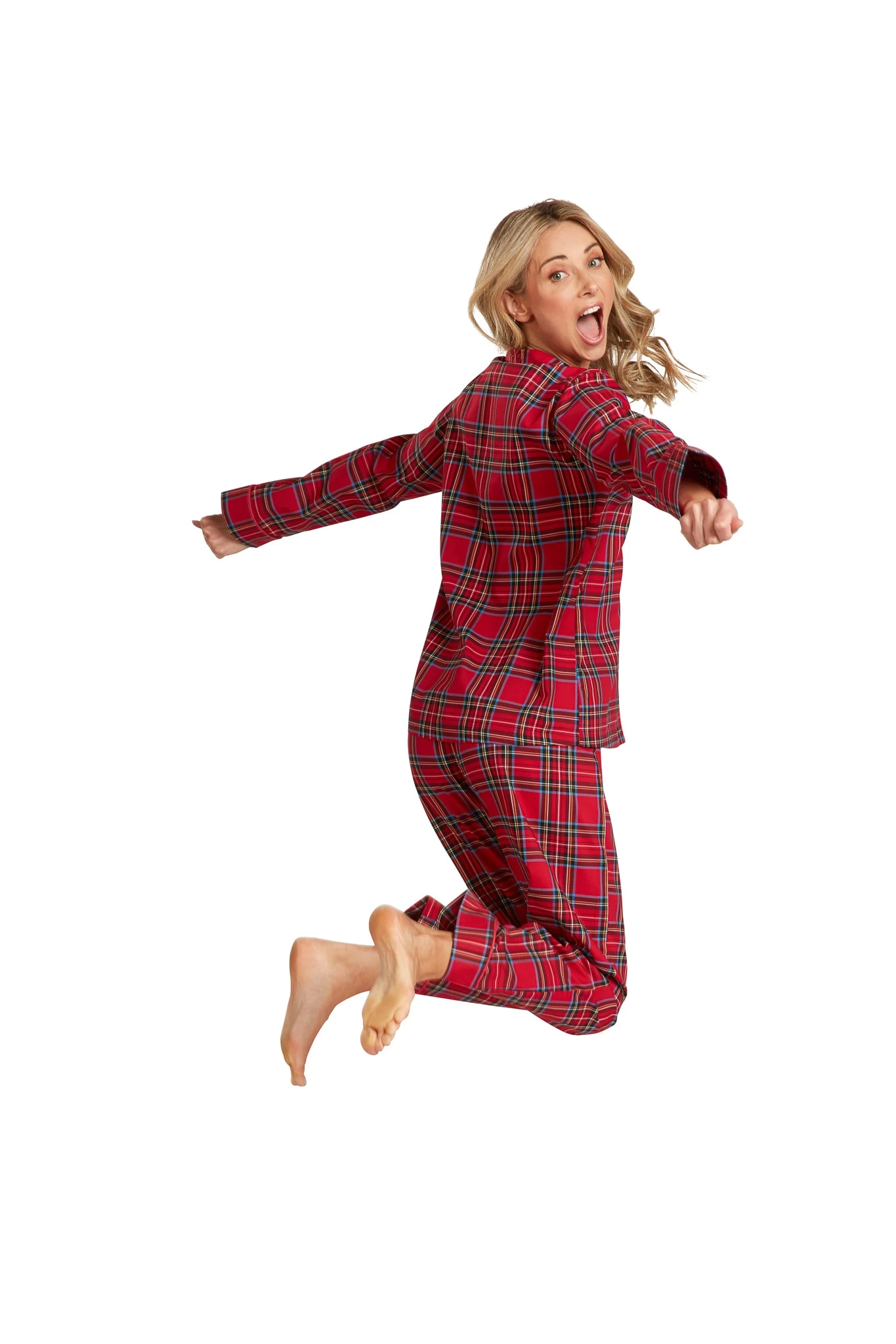 WOMEN'S CAMILLA PAJAMAS BLACKWATCH TARTAN 1 WOMEN'S CAMILLA PAJAMAS BLACKWATCH TARTAN
