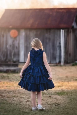 JOELLE DRESS NAVY -Trish Scully TSC16fb 4