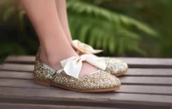 HADLEE SEQUIN SHOE GOLD -Trish Scully TSC20fb 1