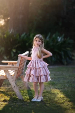 JOELLE DRESS ROSE -Trish Scully TSC31fb 1 copy