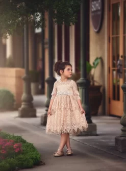 BELLA RAFAELA DRESS & BELT SET-BUTTERSCOTCH -Trish Scully pph3main