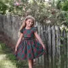 RORY DRESS EMERALD TARTAN